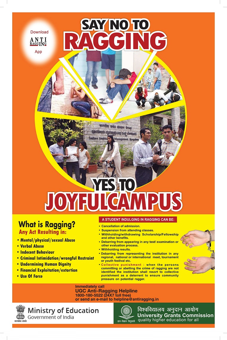 Anti-Ragging Awareness Poster 1