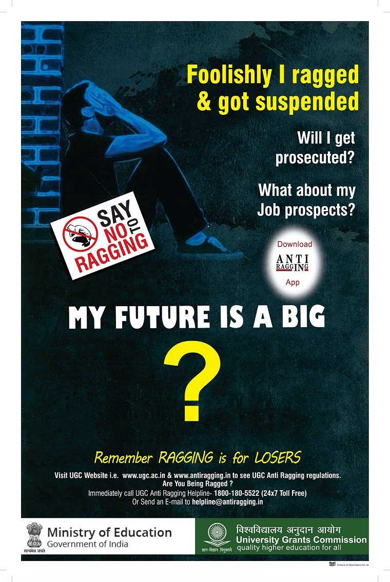 Anti-Ragging Awareness Poster 2